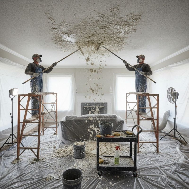 Knockdown Ceiling Removal detail