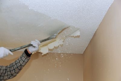 Textured Ceiling Removal detail